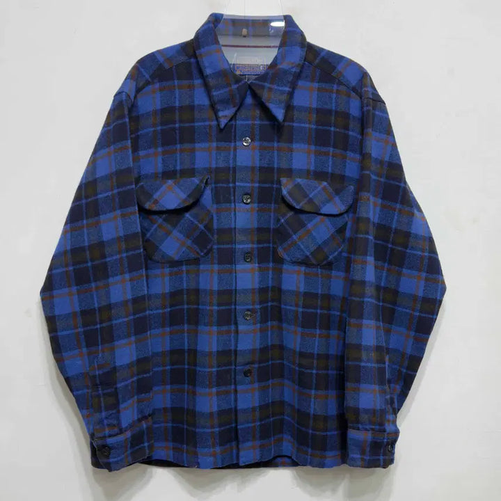[BUNJANG] Pendleton Virgin Wool Check Shirt / 80s 펜들턴 버진울 체크 셔츠 USA