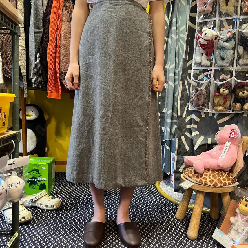 [SOLD OUT] [Japanese Vintage] 울 랩 롱스커트