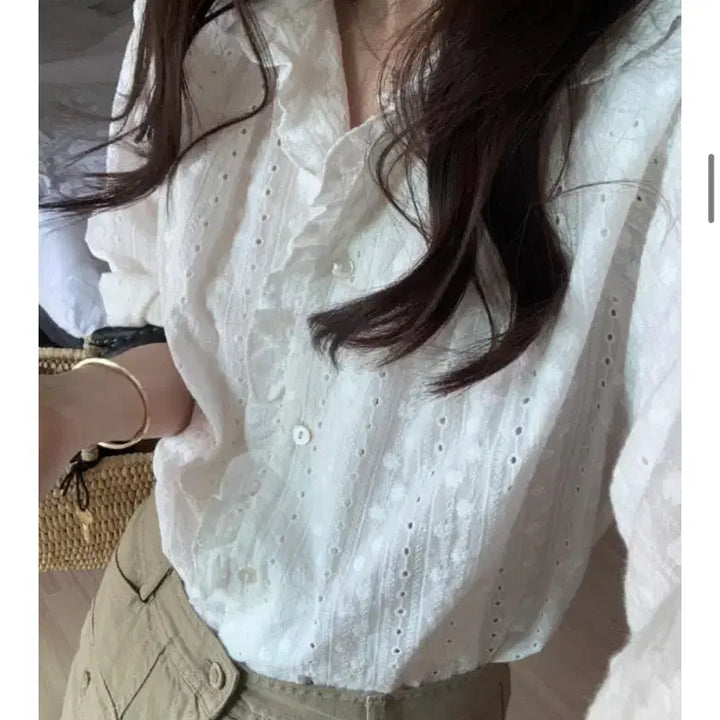 [BUNJANG] Mauve Da Eun Lace Blouse / Mauve 다은님 마켓 레이스 블라우스