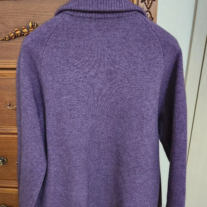 [SOLD OUT] BCBG MONOGRAM 울 퍼플 니트 가디건 22년상품