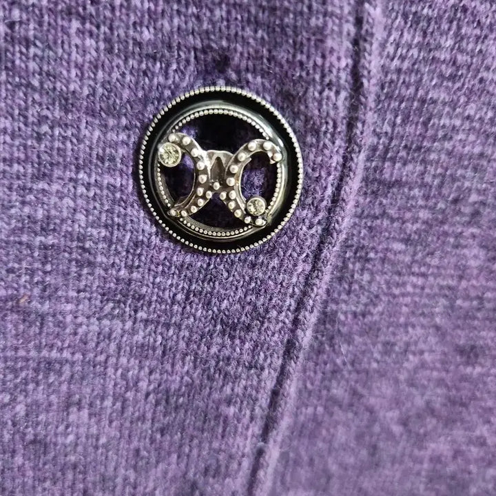 [SOLD OUT] BCBG MONOGRAM 울 퍼플 니트 가디건 22년상품
