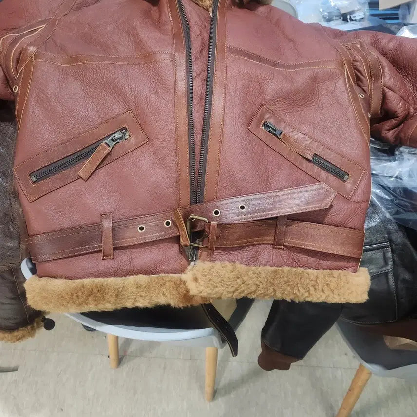 [BUNJANG] Noble House RAF Mouton Jacket / 노블하우스  영국군 RAF 무스탕 자켓