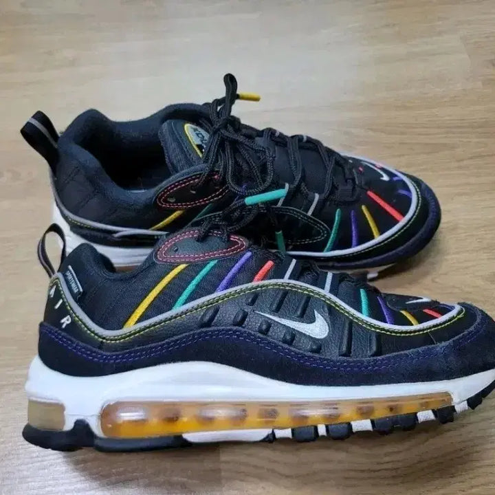 [BUNJANG] Nike Air Max 98 Premium Rainbow Sneakers / 나이키 에어맥스 98 프리미엄 레인보우 운동화