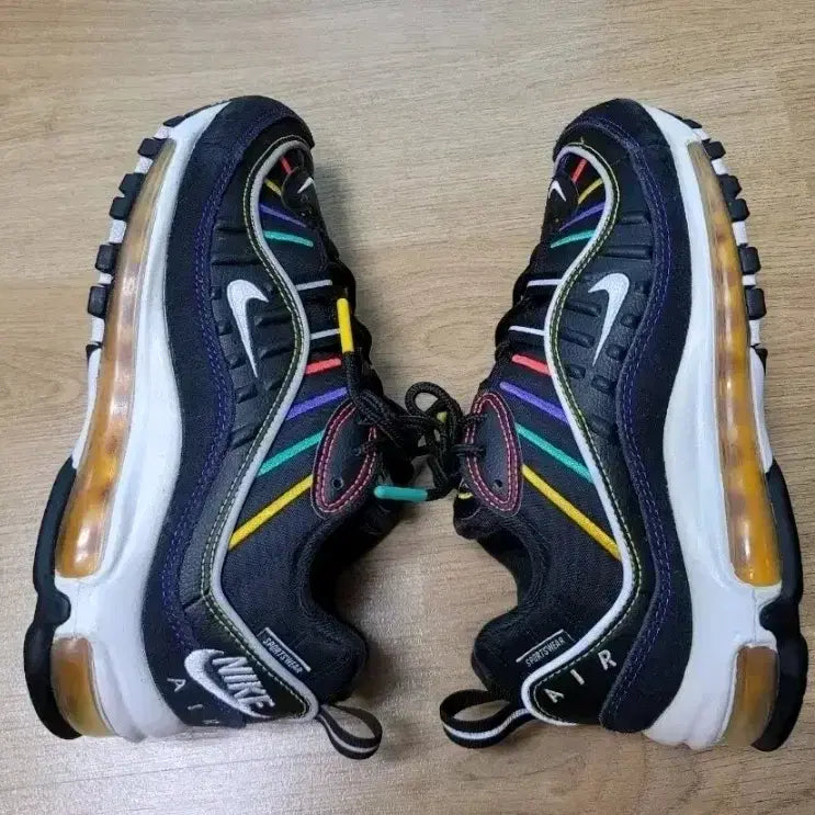 [BUNJANG] Nike Air Max 98 Premium Rainbow Sneakers / 나이키 에어맥스 98 프리미엄 레인보우 운동화
