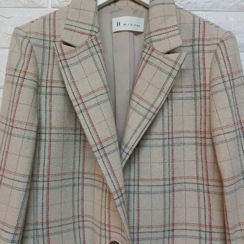 [BUNJANG] MICHAA Herringbone Blazer Jacket / 새거수준 it MICHAA 잇미샤 체크 블레이저 울 헤링본 자켓