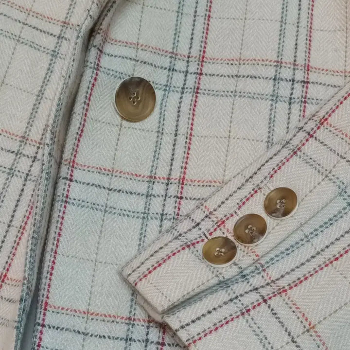 [BUNJANG] MICHAA Herringbone Blazer Jacket / 새거수준 it MICHAA 잇미샤 체크 블레이저 울 헤링본 자켓