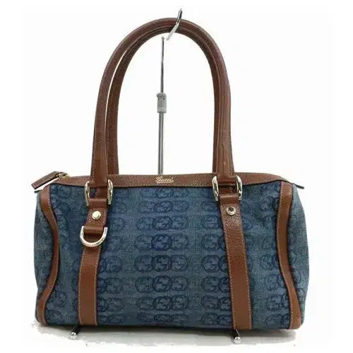 [BUNJANG] Gucci Vintage Denim Boston Bag / [정품/감정서O] 구찌 빈티지 블루 데님 보스턴백
