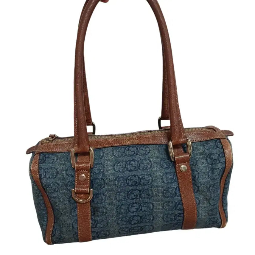 [BUNJANG] Gucci Vintage Denim Boston Bag / [정품/감정서O] 구찌 빈티지 블루 데님 보스턴백