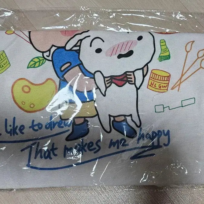 [BUNJANG] Crayon Shin-chan Eco Bag / 짱구 그림 그리기 에코백 새상품