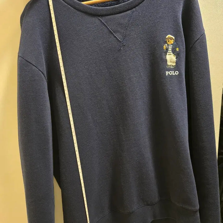 [BUNJANG] Polo Ralph Lauren Navy Polo Bear Embroidered Sweatshirt / 폴로 랄프로렌 해군 폴로 베어 자수 스웻셔츠 맨투맨