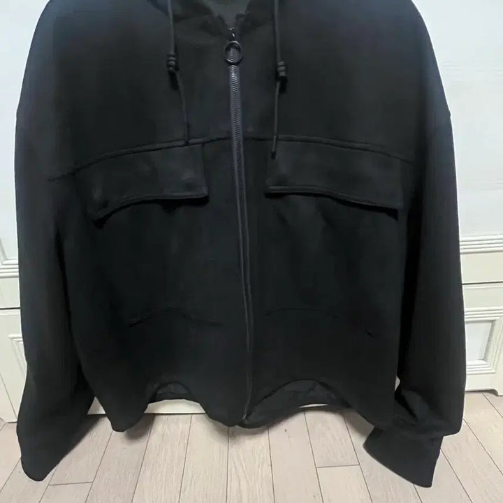 [BUNJANG] ZARA Suede Hooded Zip-Up Jacket L / 자라 스웨이드 후드집업L