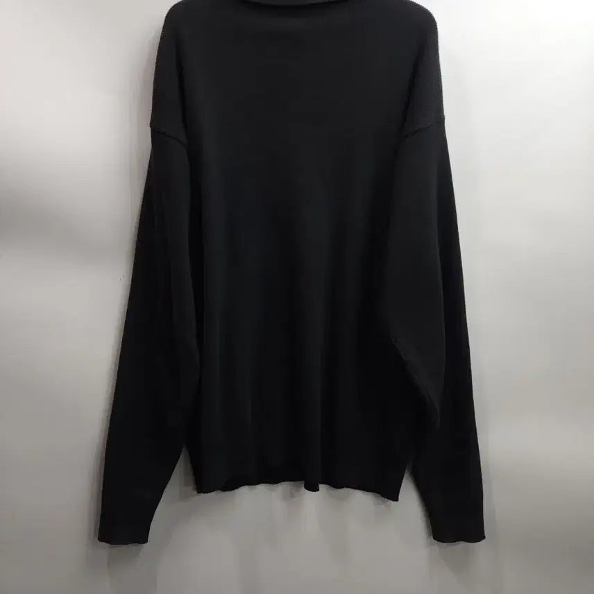 [BUNJANG] Youth Organic Cotton Collar Polo Knit (Black) / (M) 유스 오가닉 코튼 칼라 폴로 니트 블랙8.5