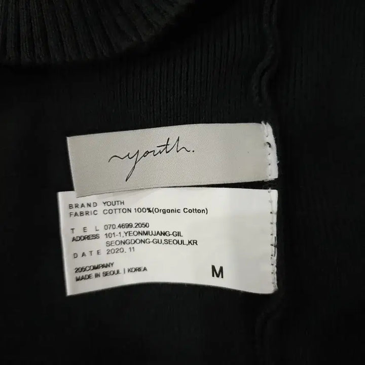[BUNJANG] Youth Organic Cotton Collar Polo Knit (Black) / (M) 유스 오가닉 코튼 칼라 폴로 니트 블랙8.5