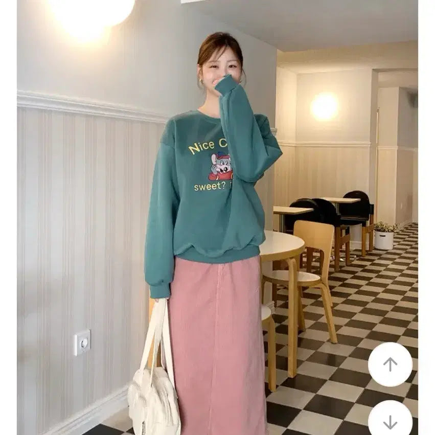 [BUNJANG] 66Girls Corduroy Long Skirt / 육육걸즈 코듀로이 롱 스커트 기모
