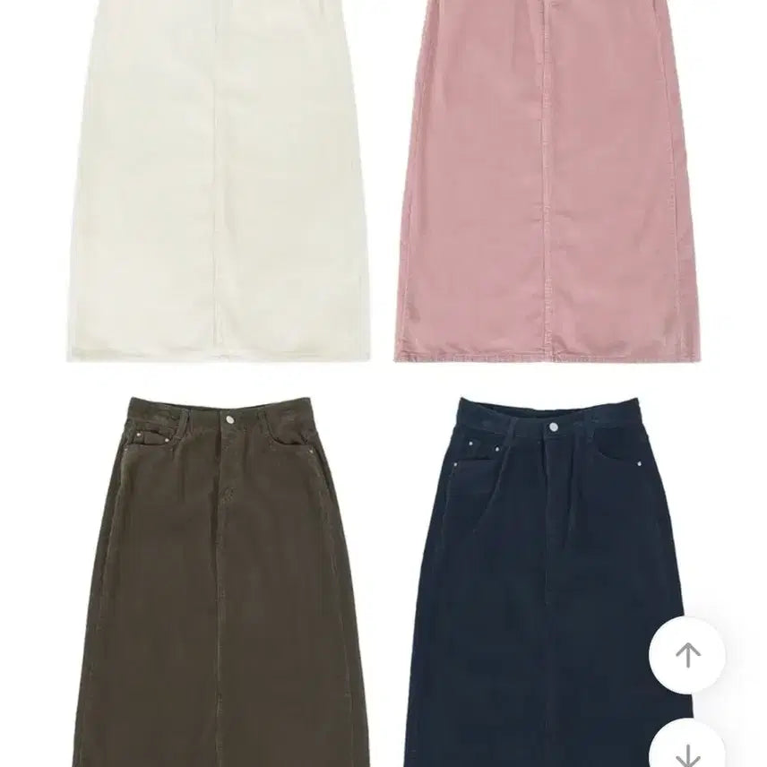 [BUNJANG] 66Girls Corduroy Long Skirt / 육육걸즈 코듀로이 롱 스커트 기모