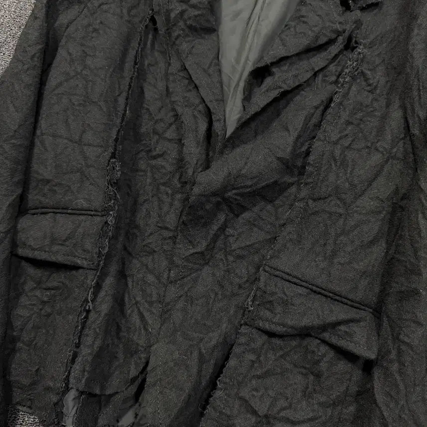 [BUNJANG] Tricot Comme des Garcons Layered Wrinkle Jacket / 트리콧 꼼데가르송 레이어드 링클 자켓