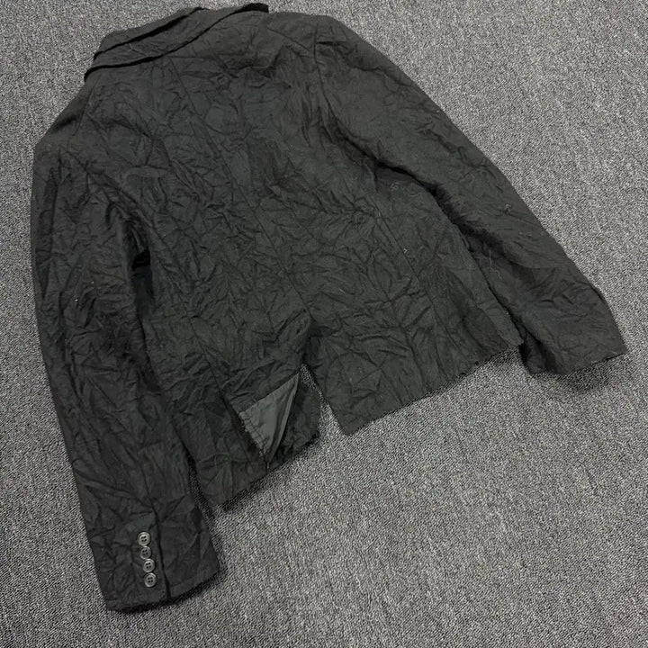 [BUNJANG] Tricot Comme des Garcons Layered Wrinkle Jacket / 트리콧 꼼데가르송 레이어드 링클 자켓