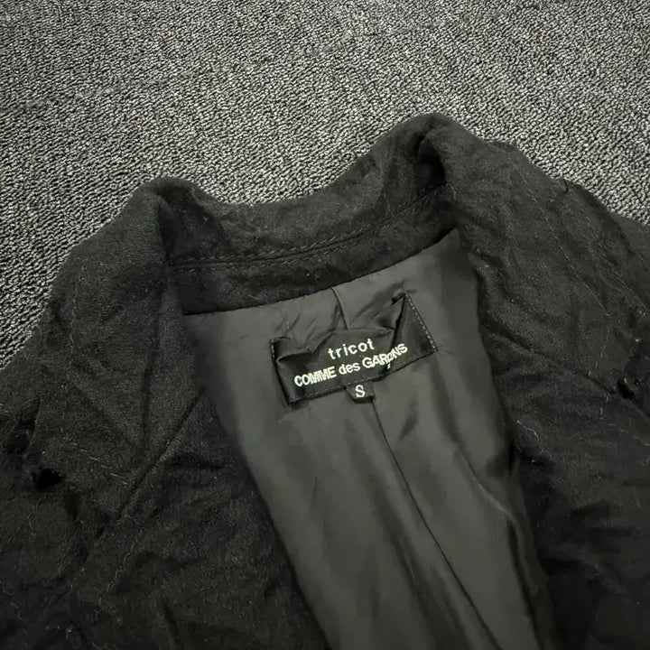 [BUNJANG] Tricot Comme des Garcons Layered Wrinkle Jacket / 트리콧 꼼데가르송 레이어드 링클 자켓