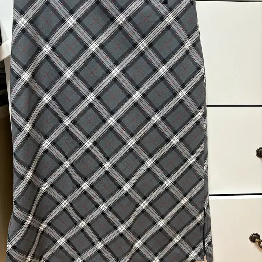 [BUNJANG] Dimanche Check Skirt S / 디망쉬 체크 스커트 s