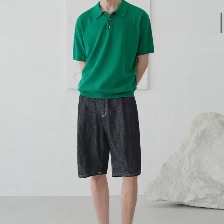 [BUNJANG] Urban Dress Denim Set (Shirt, Shorts, Pants) / 어반드레스 데님 반팔 셔츠/반바지/긴바지 셋업 새상품