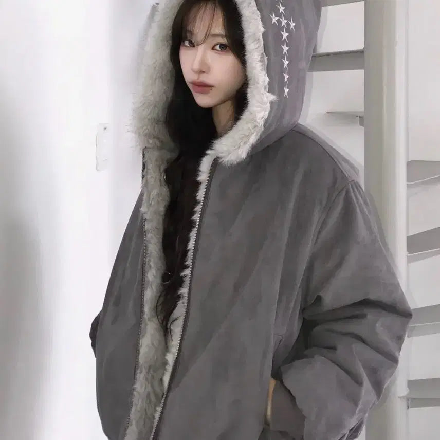 [BUNJANG] Love is True Reversible Mouton / 러브이즈트루 리버시블 무스탕