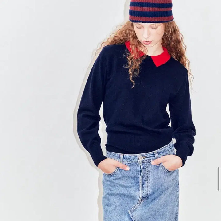 [BUNJANG] Ponytail Margaret Collar Sweater / Ponytail 포니테일 마가렛 카라 스웨터 니트