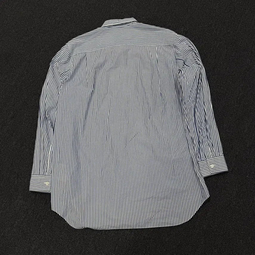 [BUNJANG] Comme des Garcons Stripe Heart Emblem Shirt / 꼼데가르송 스트라이프 하트와펜 셔츠