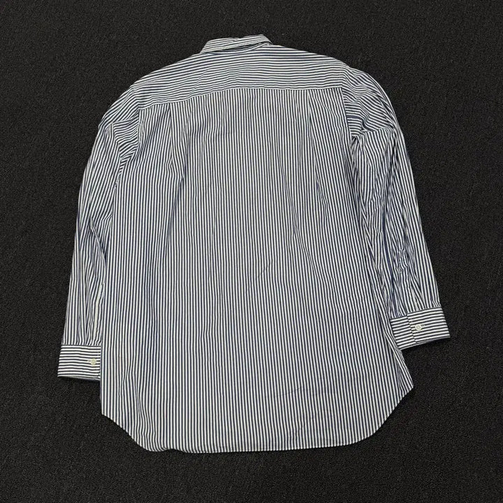 [BUNJANG] Comme des Garcons Stripe Heart Emblem Shirt / 꼼데가르송 스트라이프 하트와펜 셔츠