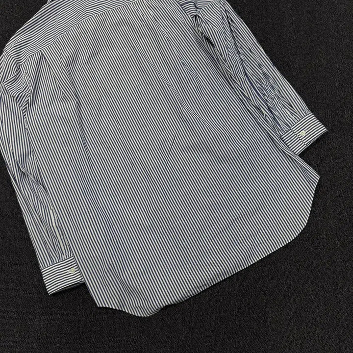 [BUNJANG] Comme des Garcons Stripe Heart Emblem Shirt / 꼼데가르송 스트라이프 하트와펜 셔츠