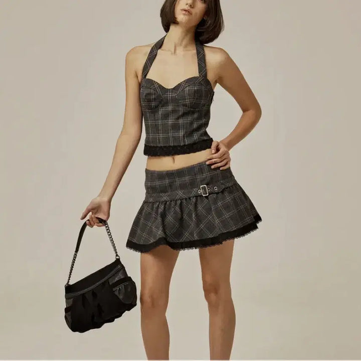 [BUNJANG] 3 Times Emma Halterneck Skirt Set S Size / 쓰리타임즈 엠마 홀터넥 스커트 세트 s 사이즈