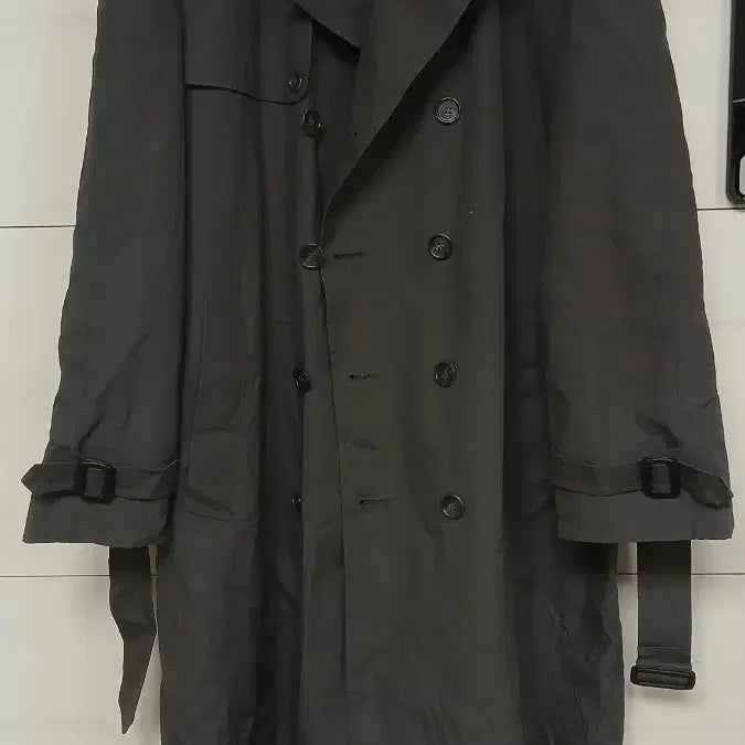 [BUNJANG] London Fog Trench Coat (Black) - Size 42 / 런던포그 블랙 트렌치코트 42사이즈105,110 등판0.5mm트임불합격