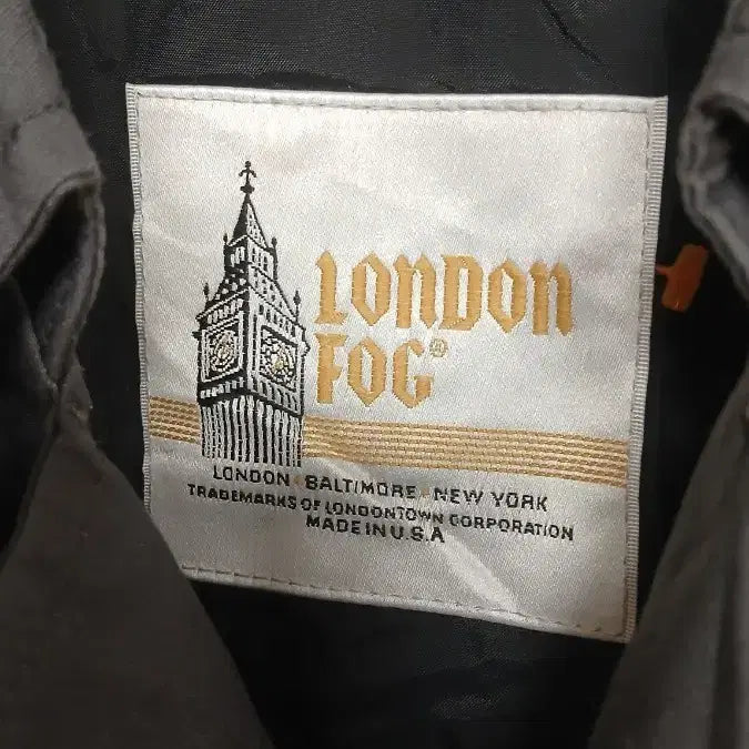 [BUNJANG] London Fog Trench Coat (Black) - Size 42 / 런던포그 블랙 트렌치코트 42사이즈105,110 등판0.5mm트임불합격