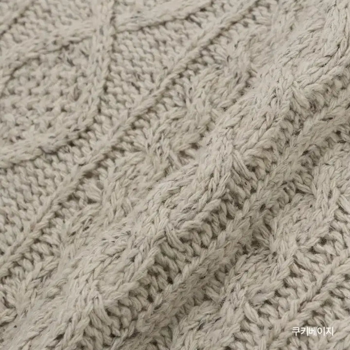 [BUNJANG] Slow and Cable Knit Cookie Beige / 슬로우앤드 케이블니트 쿠키베이지
