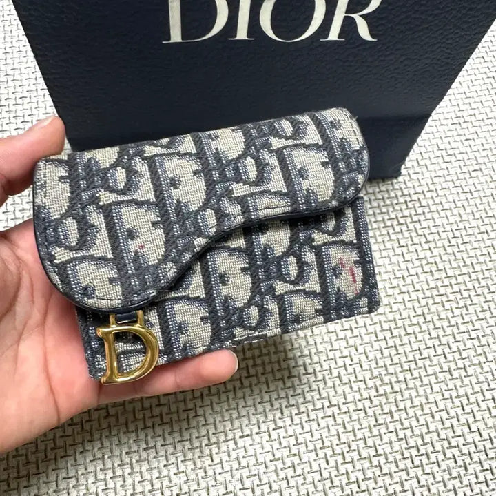 [BUNJANG] Dior Oblique Saddle Card Holder / [OS/당일배송] 디올 오블리크 새들 카드지갑