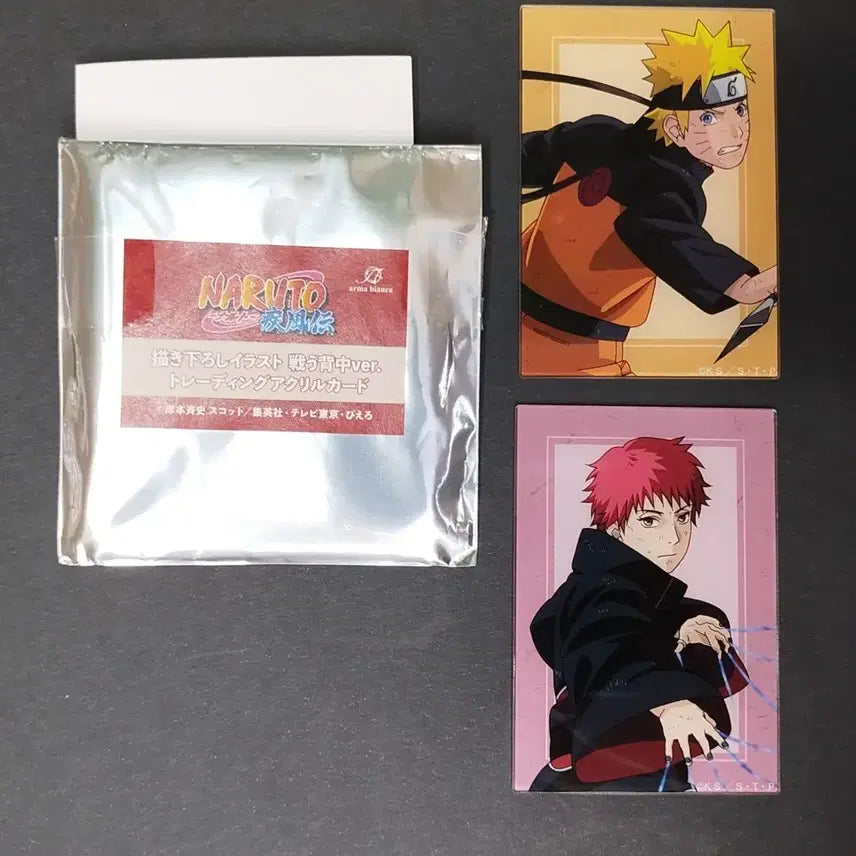 [BUNJANG] Naruto Sasori and Naruto Trading Card Bundle Set / 나루토 아크릴 트레이딩 카드 확정 사소리 나루토 일괄