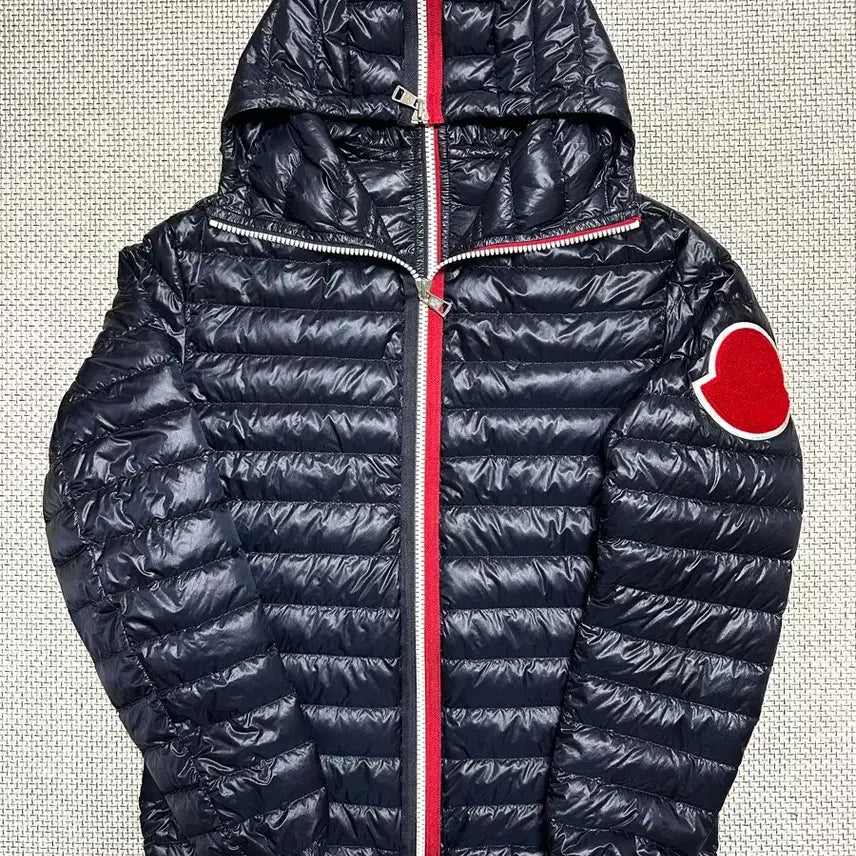 [BUNJANG] Moncler Big Logo Navy Lightweight Down Jacket / [1/새상품급] 한정판 몽클레어 빅로고 네이비 경량패딩