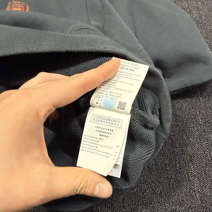 [BUNJANG] Solid Homme Gradient Embroidered Sweatshirt / 솔리드옴므 25FW 그라데이션 엠브로이더리 맨투맨