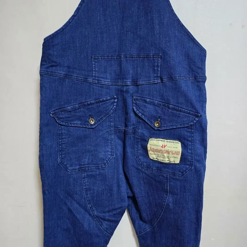 [BUNJANG] Denim Rolled-Up Overalls Jumpsuit / 여성의류 데님 롤업 청 오버롤 멜빵 바지 점프수트