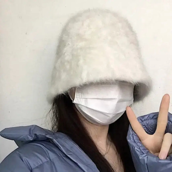 [BUNJANG] Angora Bucket Hat / 앙고라 벙거지