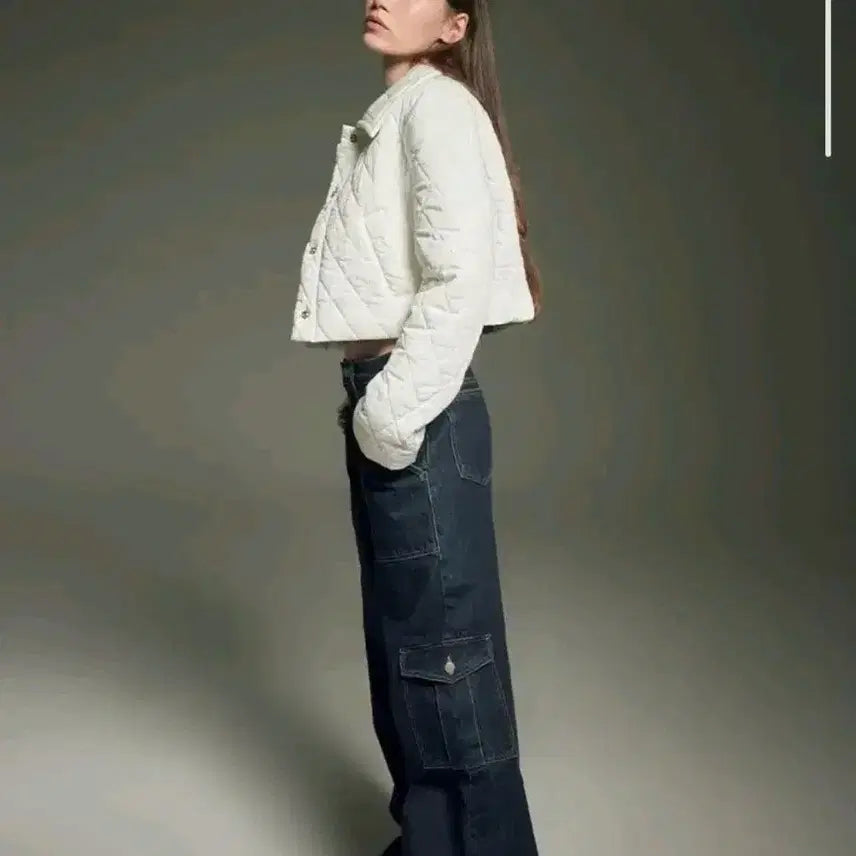 [BUNJANG] Hae by HaeKim Quilted Jacket Ivory / 해바이해킴 퀼팅 자켓 아이보리