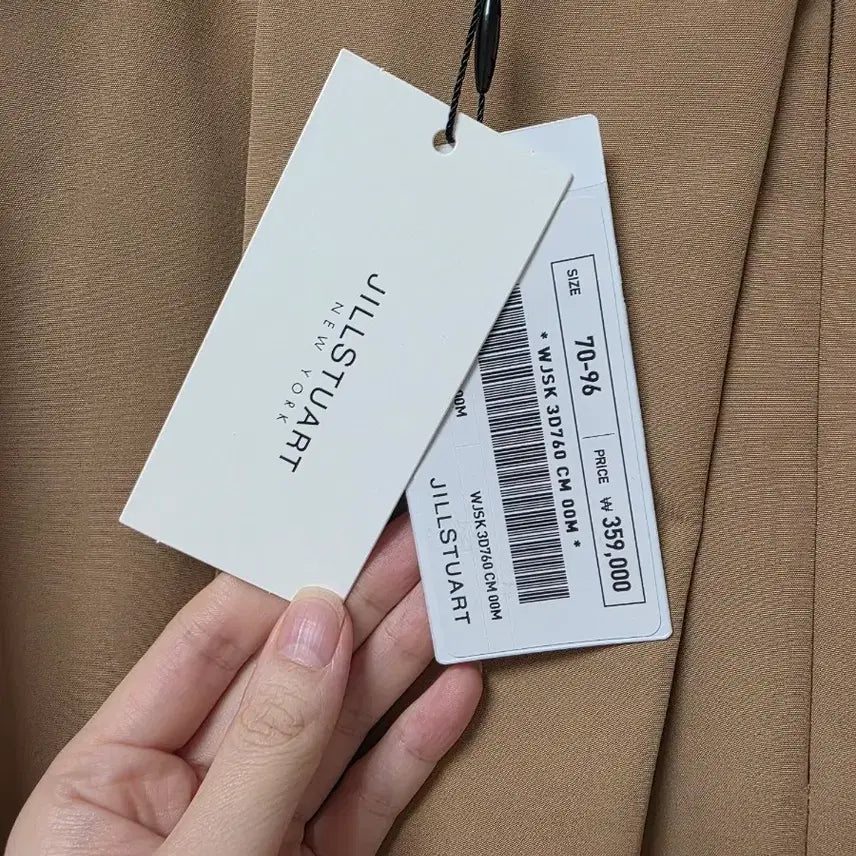[BUNJANG] Jill Stuart New York Camel Blend Crop Jacket / 질스튜어트뉴욕/미착용새것/35.9만 >20만/카멜면혼방/55사이즈