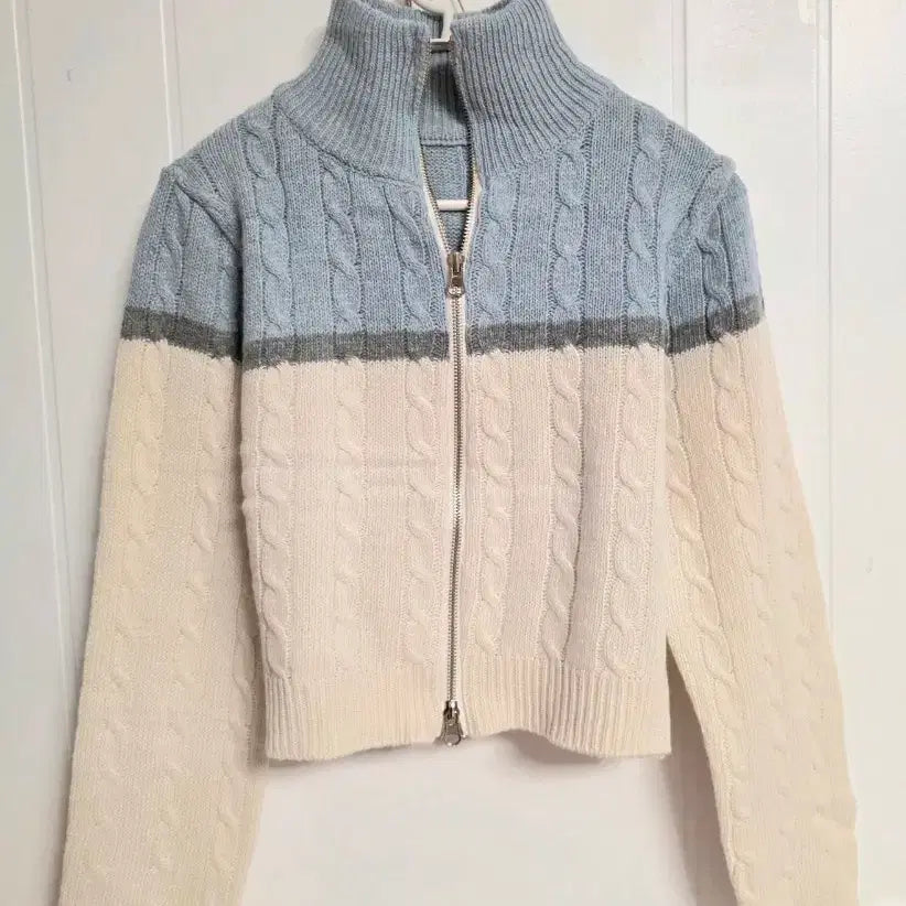 [BUNJANG] Unbranded Crop Two-Way Knit Zip-up / 크롭 투웨이니트집업 새거 55-66