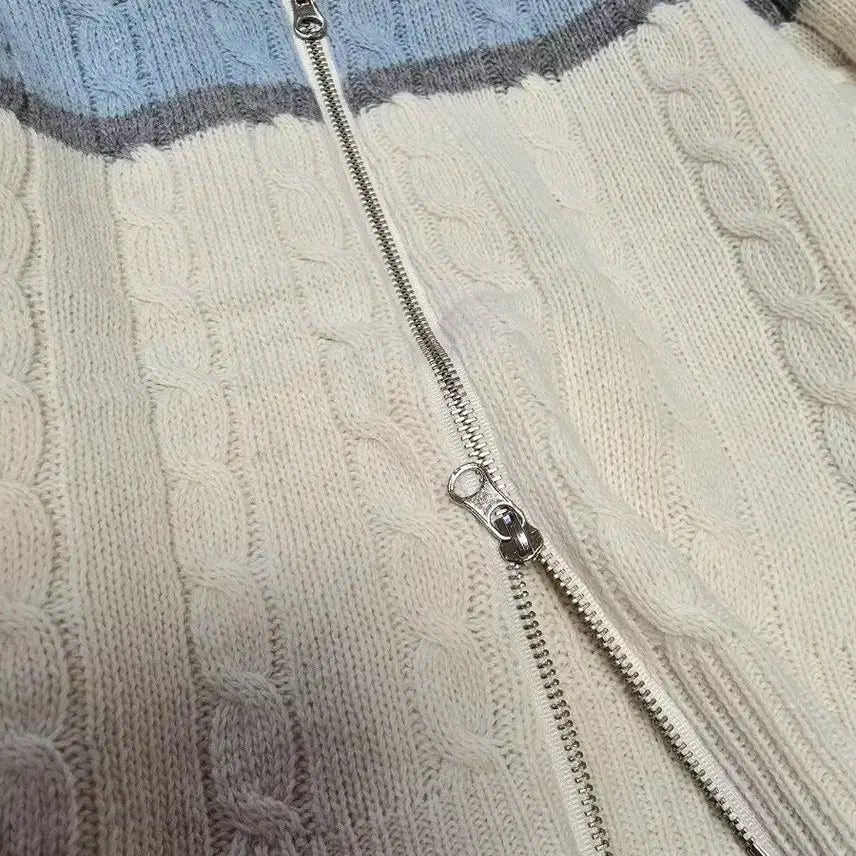 [BUNJANG] Unbranded Crop Two-Way Knit Zip-up / 크롭 투웨이니트집업 새거 55-66