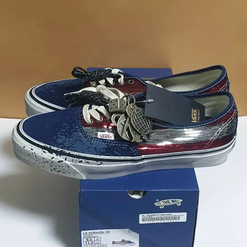 [BUNJANG] Vans LX Authentic 44 Charm Red Navy Sneakers / [275]반스 LX 어센틱 44 참스 레드 네이비