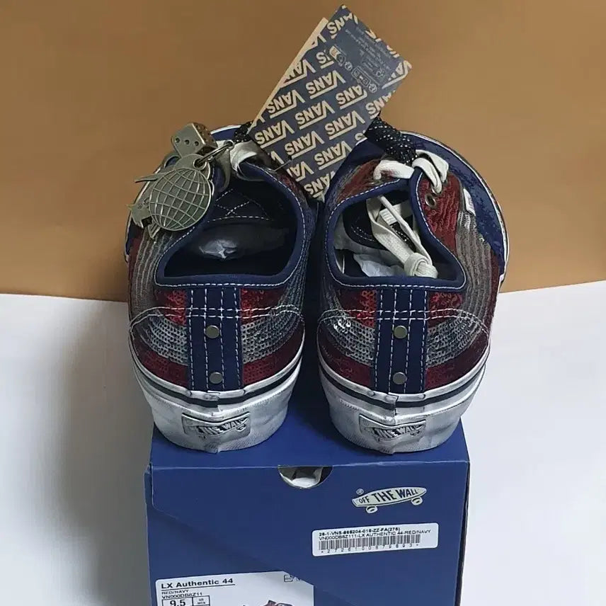 [BUNJANG] Vans LX Authentic 44 Charm Red Navy Sneakers / [275]반스 LX 어센틱 44 참스 레드 네이비