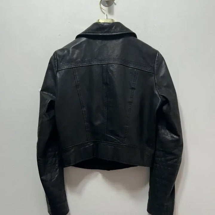 [BUNJANG] JIGOTT Black Leather Rider Lambskin Jacket S / JIGOTT 블랙 가죽 라이더 양가죽자켓 S