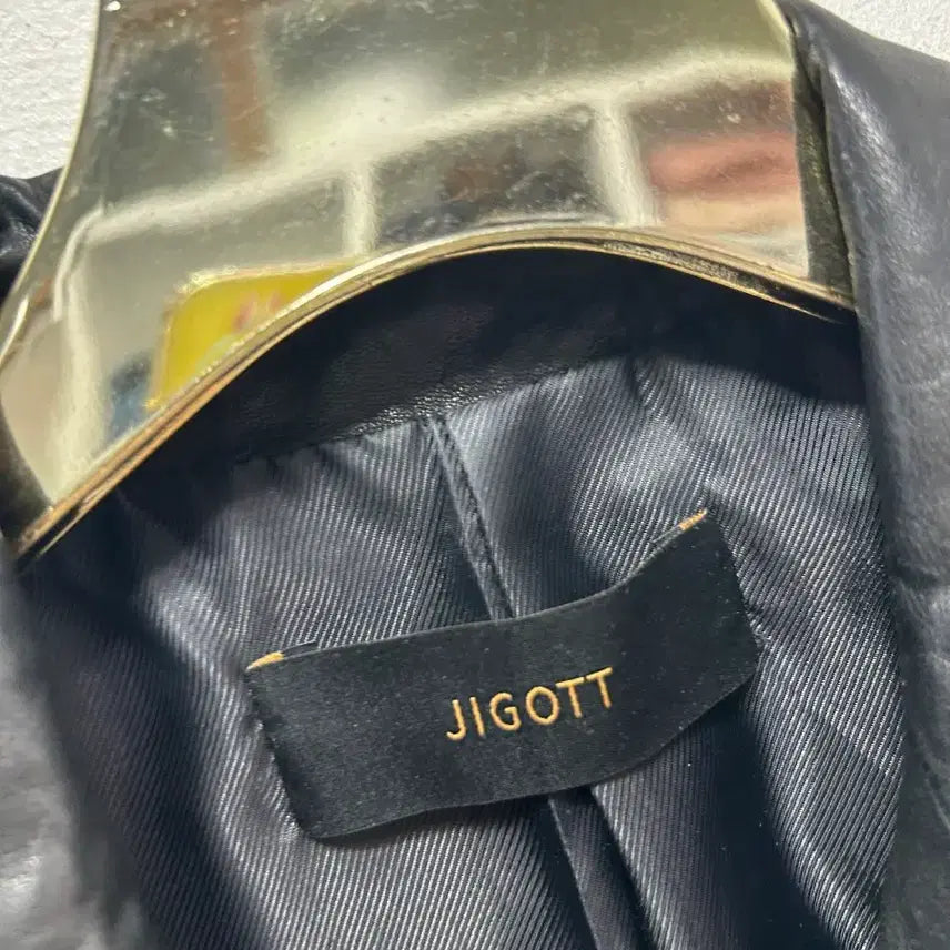 [BUNJANG] JIGOTT Black Leather Rider Lambskin Jacket S / JIGOTT 블랙 가죽 라이더 양가죽자켓 S