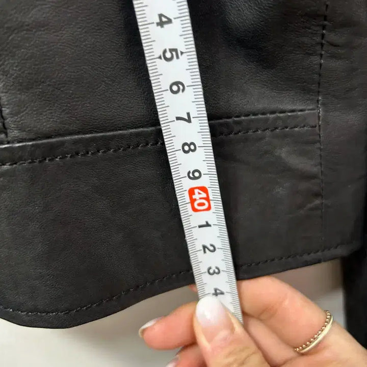 [BUNJANG] JIGOTT Black Leather Rider Lambskin Jacket S / JIGOTT 블랙 가죽 라이더 양가죽자켓 S