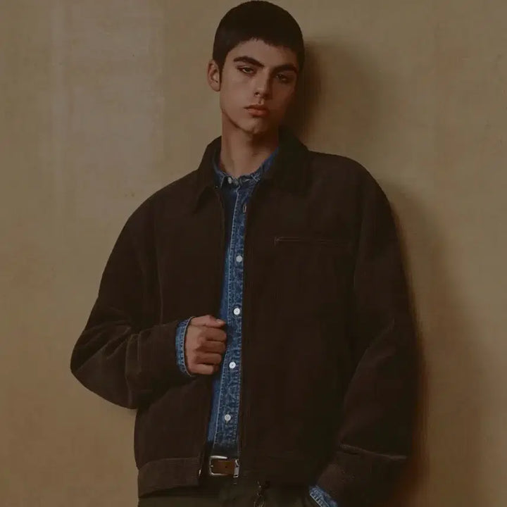 [BUNJANG] Musinsa Standard 8W Corduroy Work Jacket (Brown, XL) / 무신사 스탠다드 무탠다드 8W 코듀로이 워크자켓 워크 재킷 XL 브라운