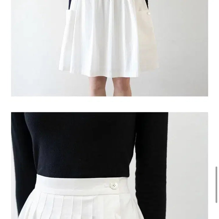 [BUNJANG] Unoia Bud Short Skirt Cream / 유노이아 bud short skirt cream